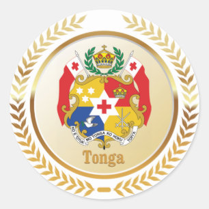 Tonga-Wappen Runder Aufkleber