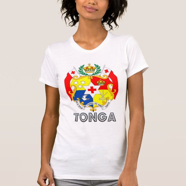 Tonga-Wappen T-Shirt (Vorderseite)