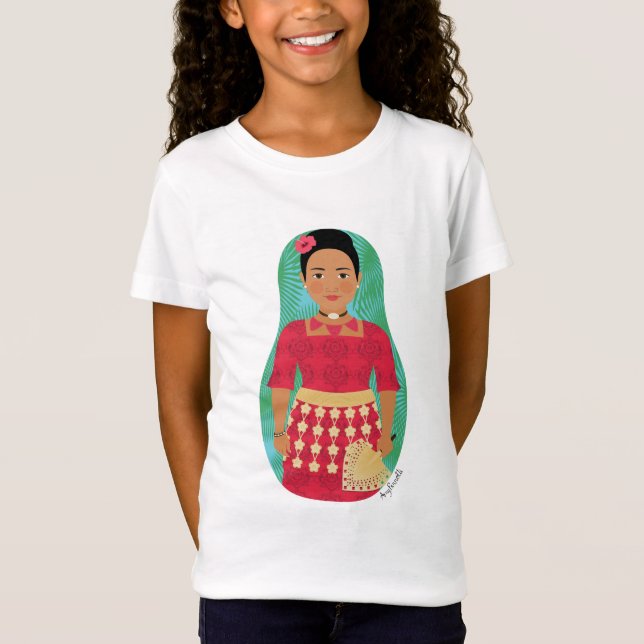 Tongan Matryoshka Girls' T - Shirt (Vorderseite)