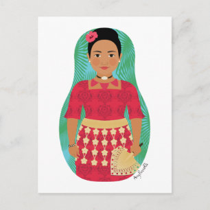 Tongan Matryoshka Postcard Postkarte