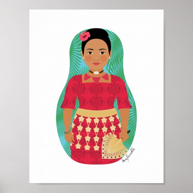 Tongan Matryoshka Poster (Vorne)