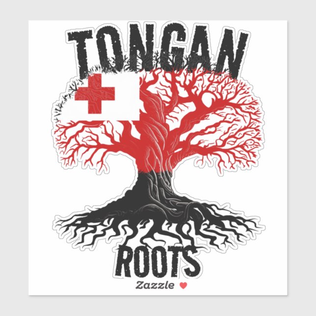 TONGAN ROOTS STICKER (Blatt)