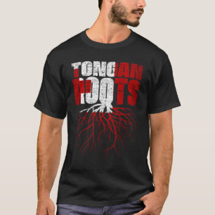 Tongan Roots Tonga Heritage Flag T-Shirt