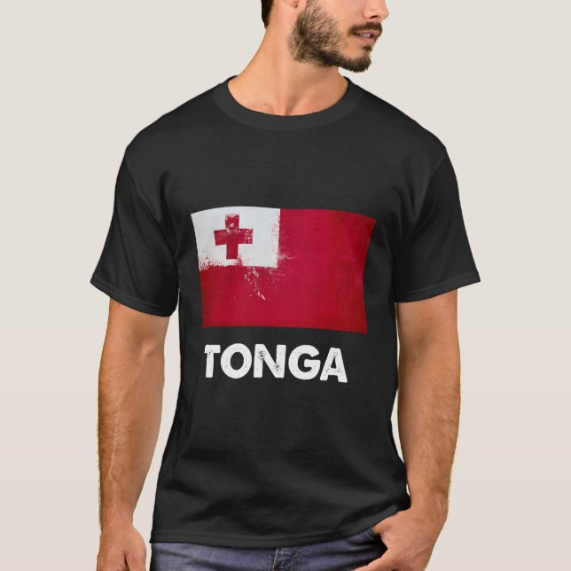 Tongan Tonga Flag T-Shirt (Vorderseite)