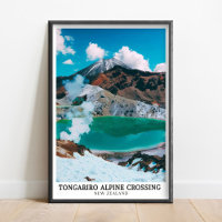 Tongariro Alpine Crossing Kunst - Tongariro Druck