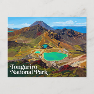 Tongariro-Nationalpark Neuseeland Postkarte
