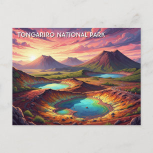 Tongariro Nationalpark Neuseeland Reise Postkarte