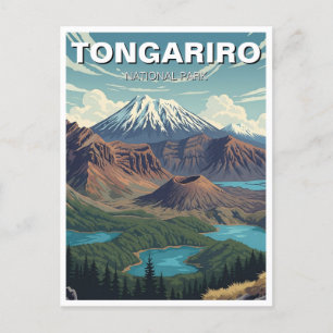 Tongariro Nationalpark Neuseeland Reise Postkarte