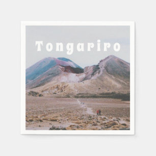 Tongariro-Nationalpark, Neuseeland Souvenir Serviette