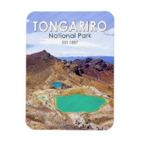 Tongariro Nationalpark Neuseeland Vintag