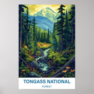 Tongass National Forest Illustrationsreise Poster