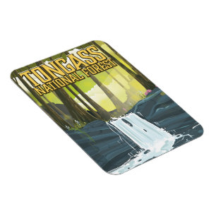 Tongass National Forest Reiseplakat Magnet