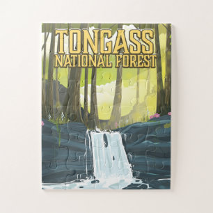 Tongass National Forest Reiseplakat Puzzle