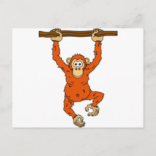 Tongo Chimp Postkarte