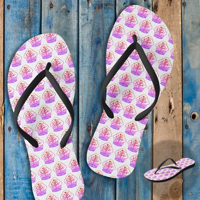 Tongs Karibik CHEMIS-TREE Weißbaum-Strand Flip Flops (Tongs Caraïbes CHEMIS-TREE plage arbre blanc noir)