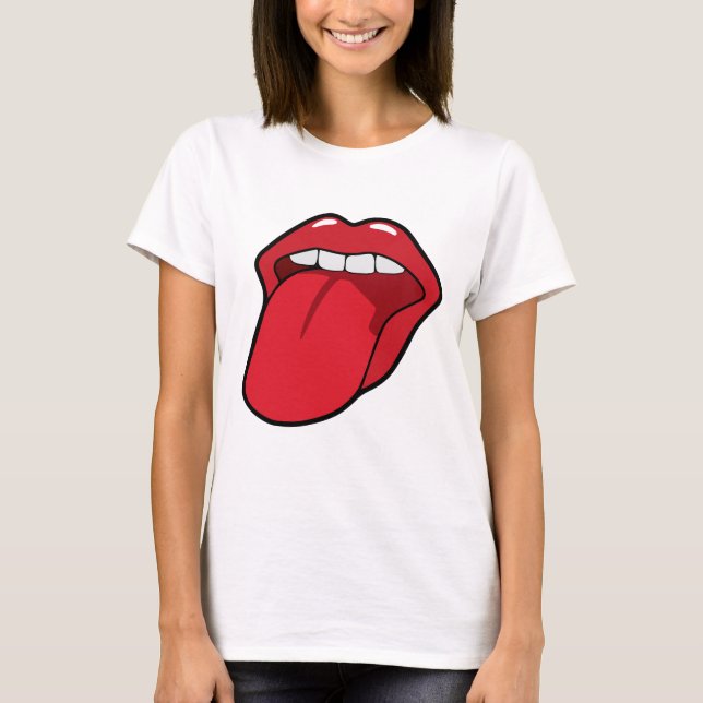 TONGUE MOITH LIPS T - SHIRT T-SHIRTS (Vorderseite)