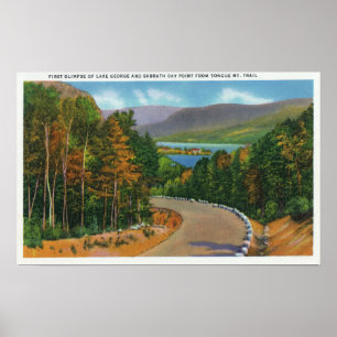 Tongue Mt Trail View Day Point und Poster