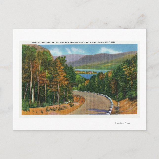 Tongue Mt Trail View Day Point und Postkarte (Vorderseite)