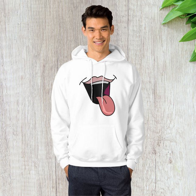 Tongue Out Mens Hoodie (Von Creator hochgeladen)