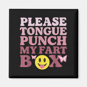 Tongue Punch Meine Furz Box Funny Kawaii Zitat Magnet