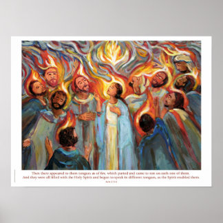 Tongues von Feuerplakaten Poster