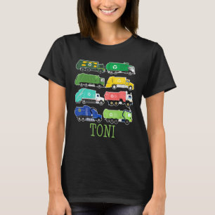 Toni Müllwagen Für Kinder Sammler Ökologe Müllabfu T-Shirt