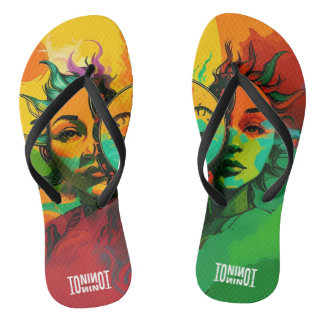 TONI ORIGINAL – Künstlerische Streetwear Flip Flop