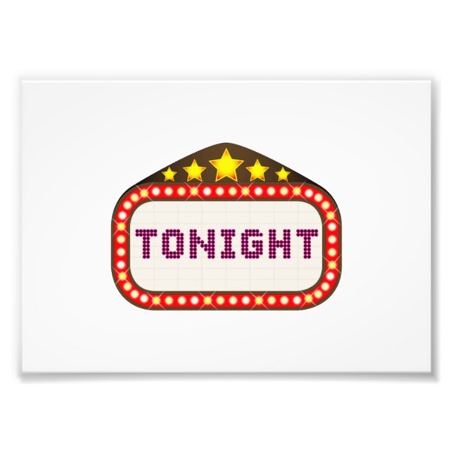 Tonight Movie Theatre Fotodruck (Vorne)