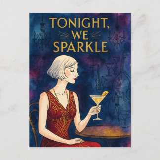 Tonight We Sparkle Postkarte