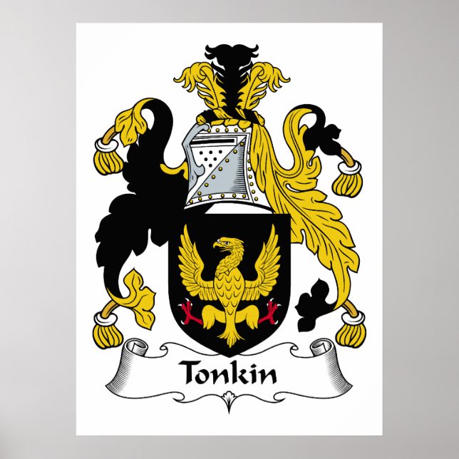 Tonkin-Familienwappen Poster (Vorne)