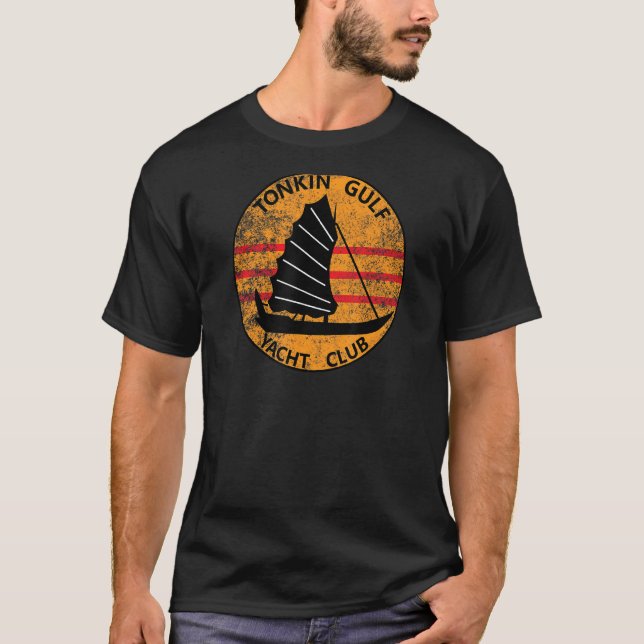 Tonkin Gulf Yacht Club 7th Fleet Vietnam Veteran P T-Shirt (Vorderseite)