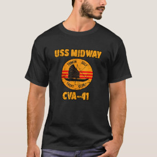 Tonkin Gulf Yacht Club Uss Midway Cva-41 Vietnam V T-Shirt
