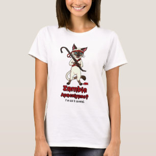 Tonkinese Katze mit Brechstangenzombie Slayer T-Shirt