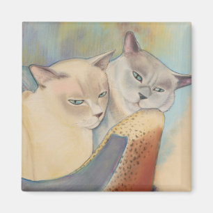 Tonkinese wertvoll u. quadratischer Magnet Romeos