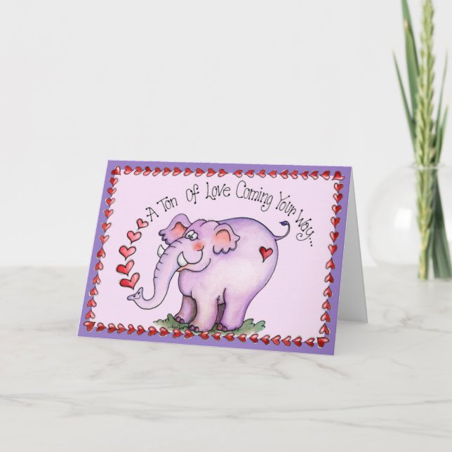 Tonne Liebe - Gruß-Karte Feiertagskarte (Vorderseite)