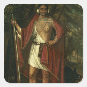 Tonne Sa GA Yeath Qua Pieth Quadratischer Aufkleber