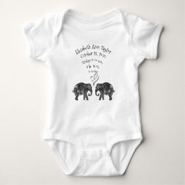 Tonnen Liebe Neue Baby-Geburtshypothek Elephant Baby Strampler