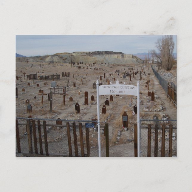 Tonopah-Friedhof Postkarte (Vorderseite)