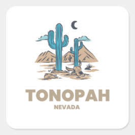 Tonopah - Nevada Quadratischer Aufkleber