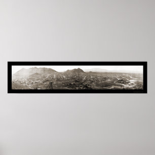 Tonopah NV Panorama Foto 1909 Poster