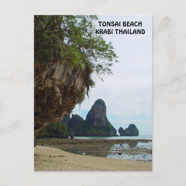 Tonsai Beach, Krabi Thailand Postcard Postkarte (Vorderseite)