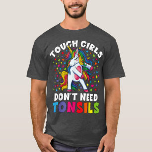 Tonsil Operation Erholung Gift Girls Unicorn Tonsi T-Shirt