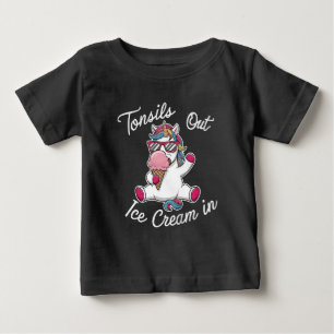 Tonsille aus Eiscreme im Einhorn Magisch Baby T-shirt