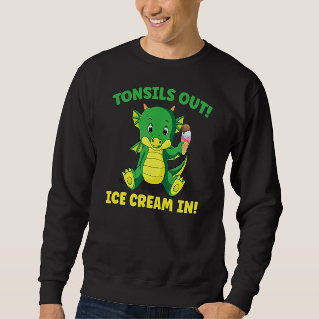 Tonsillectomie Operation Tonsille Lounge Lounge Sweatshirt (Vorderseite)