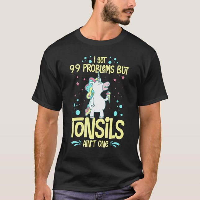 Tonsillektomie Tonsillenentfernung Erholung Operat T-Shirt (Vorderseite)