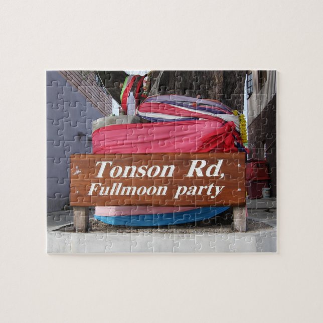 Tonson Rd. Fullmoon Party, Koh Phangan, Thailand Puzzle (Horizontal)