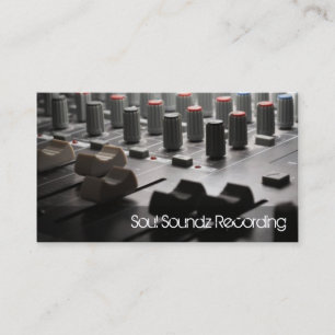 Tonstudio-Visitenkarte Visitenkarte