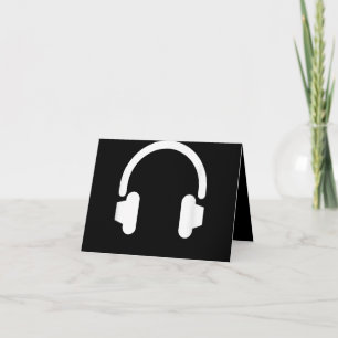 Tontechniker Audiophile DJ Musikliebhaber Kopfhöre Dankeskarte