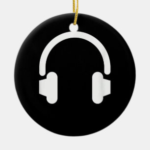 Tontechniker Audiophile Dj Musikliebhaber Kopfhöre Keramik Ornament