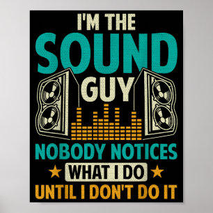 Tontechniker Tech Ehemann Vater Lustiger Dj Disc J Poster